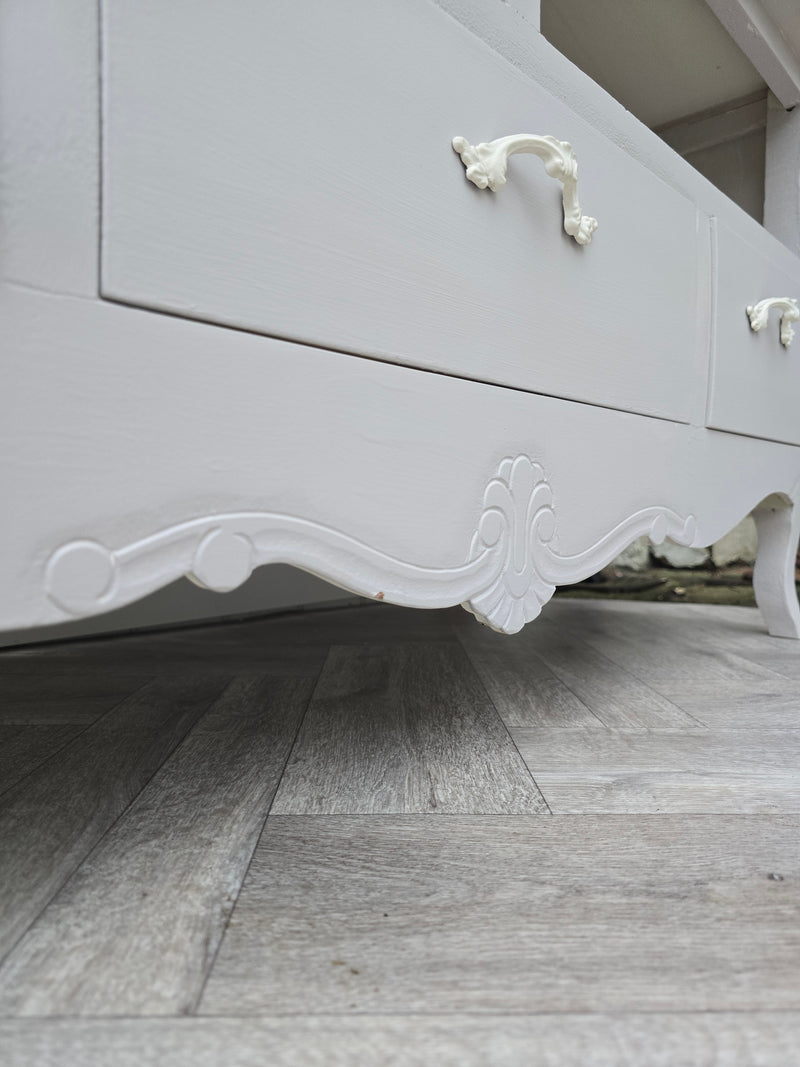 Upcycled Shabby Chic TV Stand