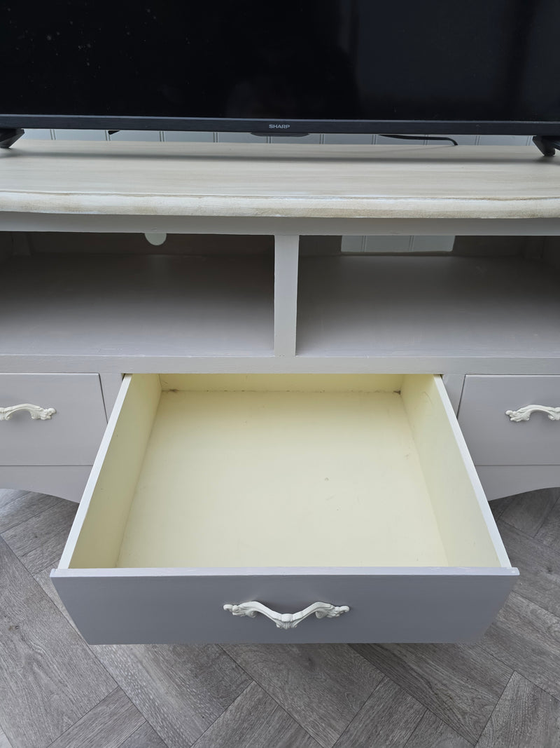 Upcycled Shabby Chic TV Stand